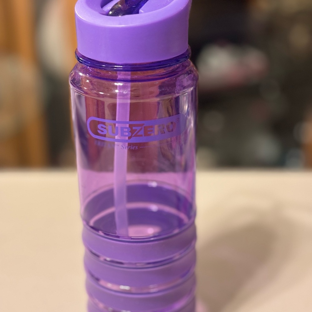 Purple Water Bottle plastic - Picture 2 of 5
